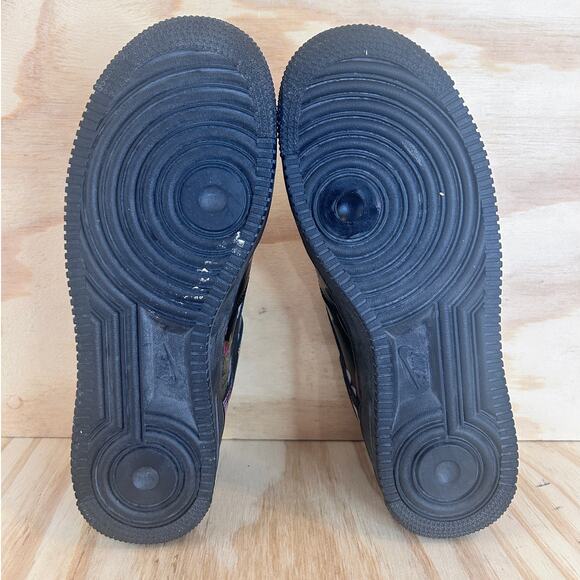 Nike - Air Force 1 Low Floral - Sneakers - Black - Women's - 8.5 - AO1017-002 - Picture 8 of 9